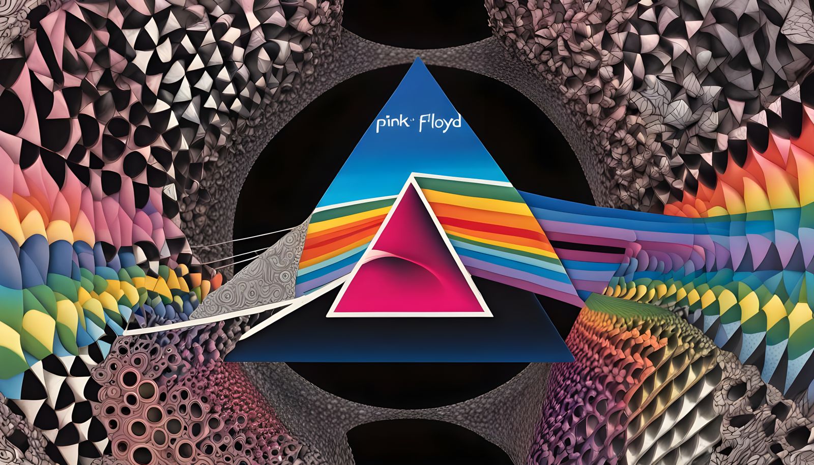 Fractal Bubbles Inspired by Pink Floyd Album Art