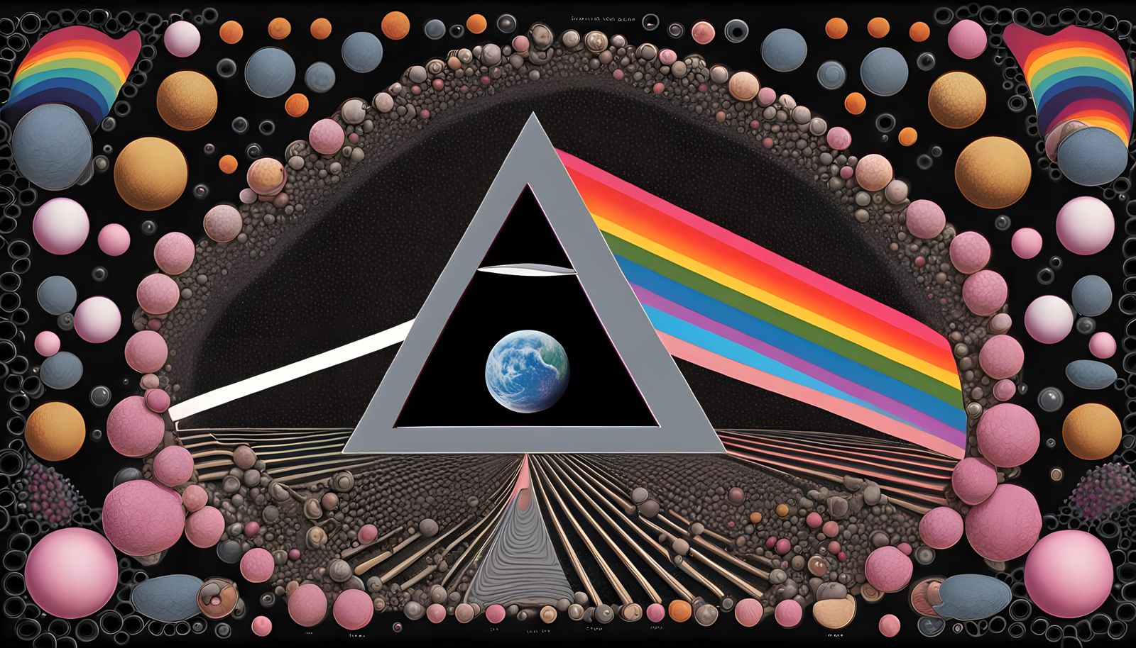 Vibrant Geometric Portraits of Cosmic Harmony