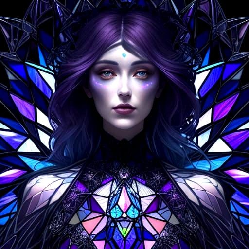 Stained Glass Dress Illuminated From Within