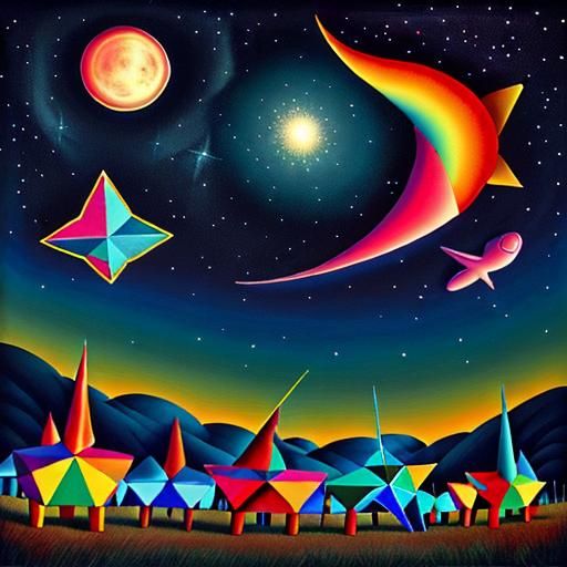 Animals Dancing with Silver Stars: Mas-Surrealist Peca Art