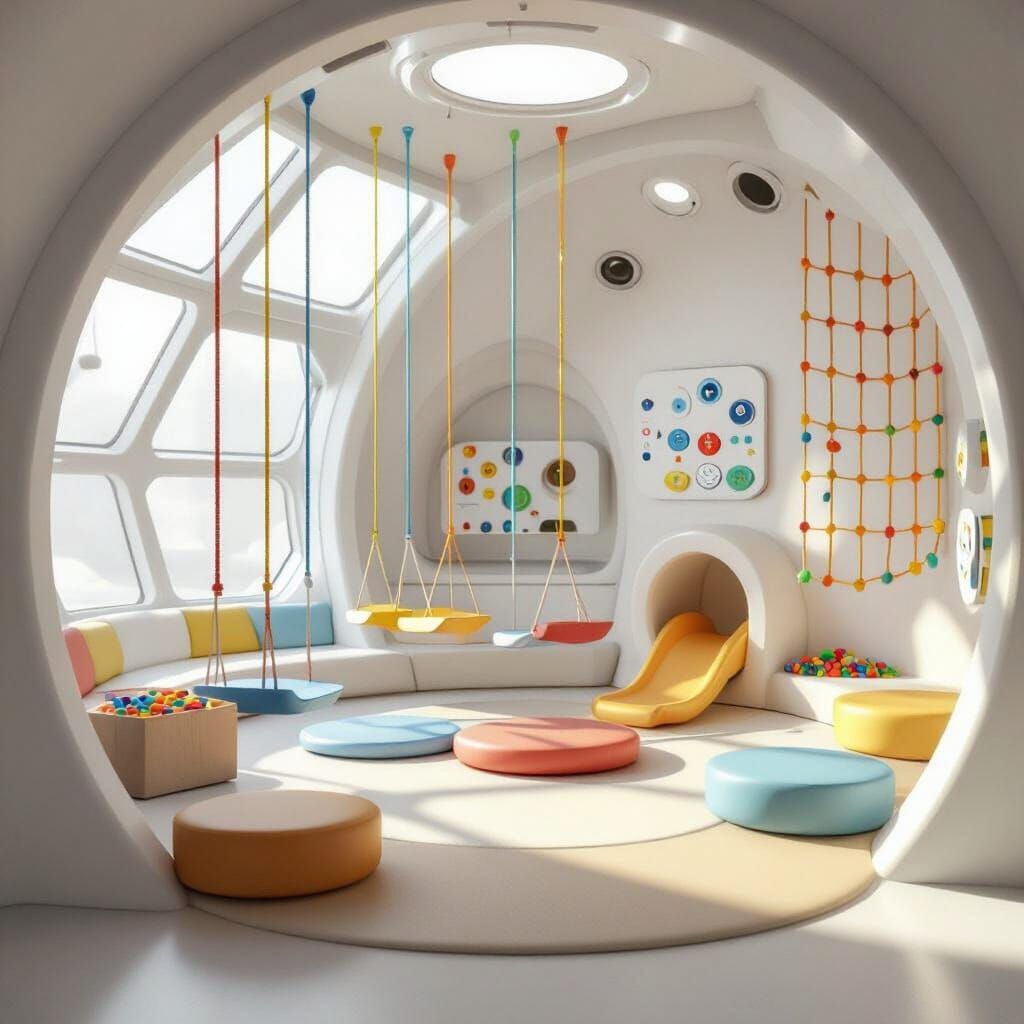 Miniature Space Habitat for Children's Play