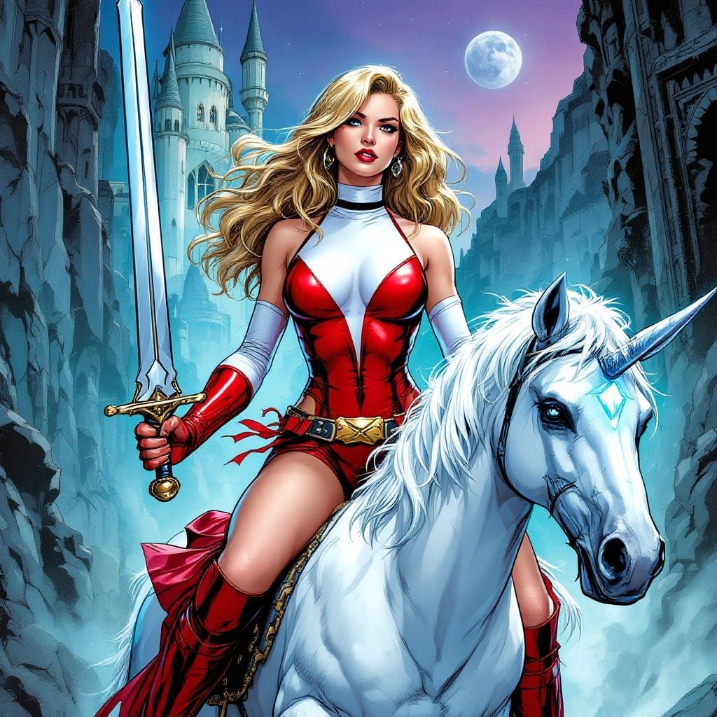 Princess Adora in Epic Comic Book Style