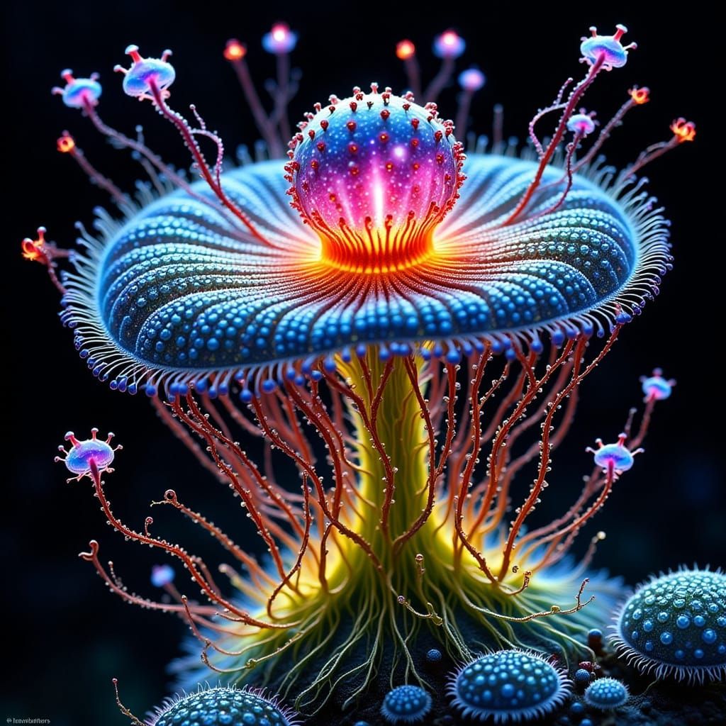 Lively Bacteria Rave with Exploding Fungi in a Dendritic Cyb...