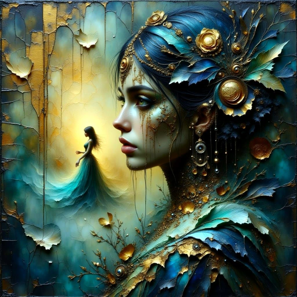 Longing from a Distance in a Dreamy, Impasto Oil Painting