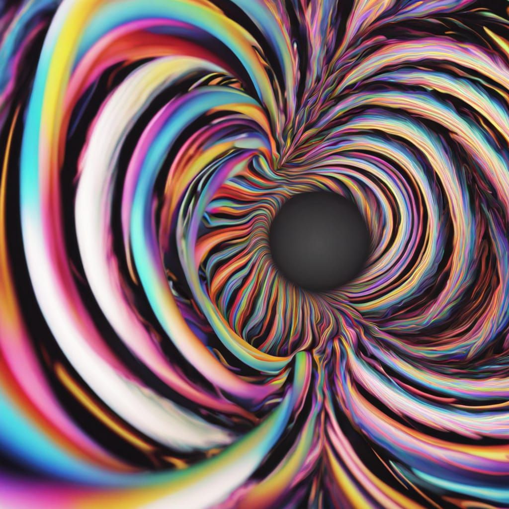 Mesmerizing Rainbow Infinity Loop Optical Illusion