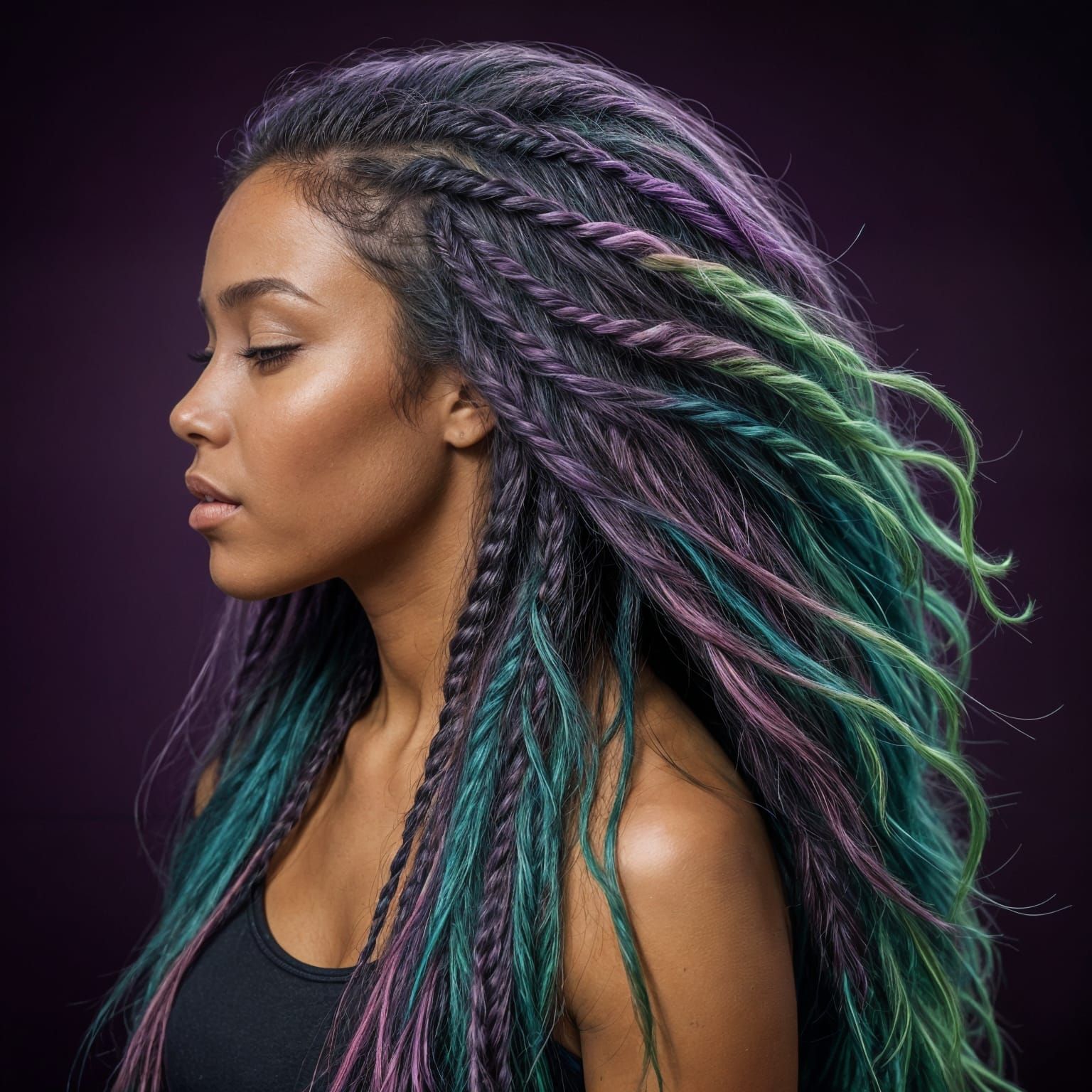 Sighing Beauty in Pastel Hues