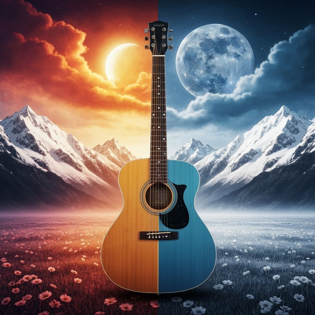 Yin Yang Guitar: Summer and Winter in 3D