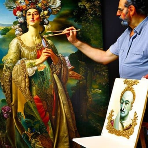 Famous Artists at Everyday Jobs YyY