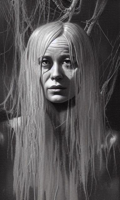 Eldritch Horror: Mummified Head in Gustave Doré Style