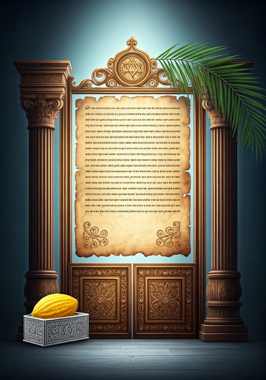 Majestic Background for a Sacred Blessing in Ethereal Blue