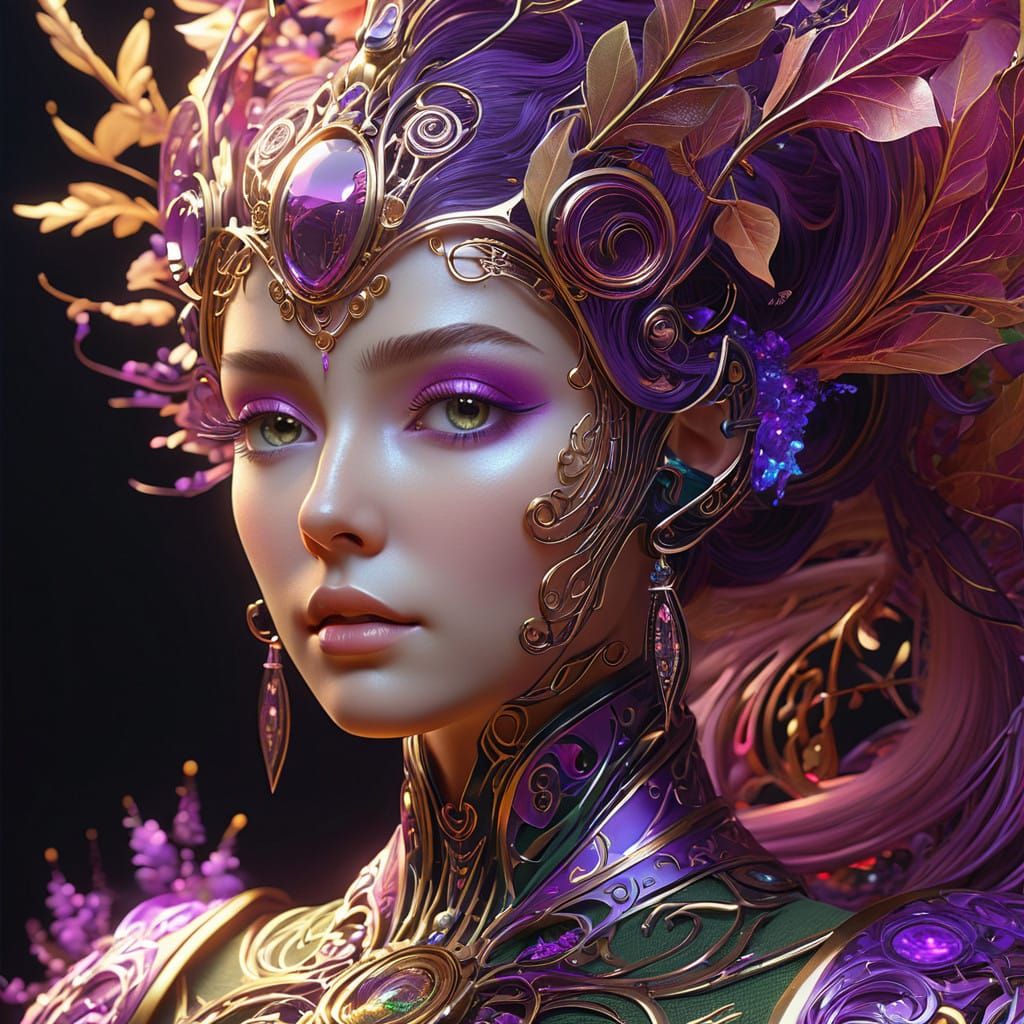 Chrysopoleia Arrayed in Her Autumnal Leaves and Gems