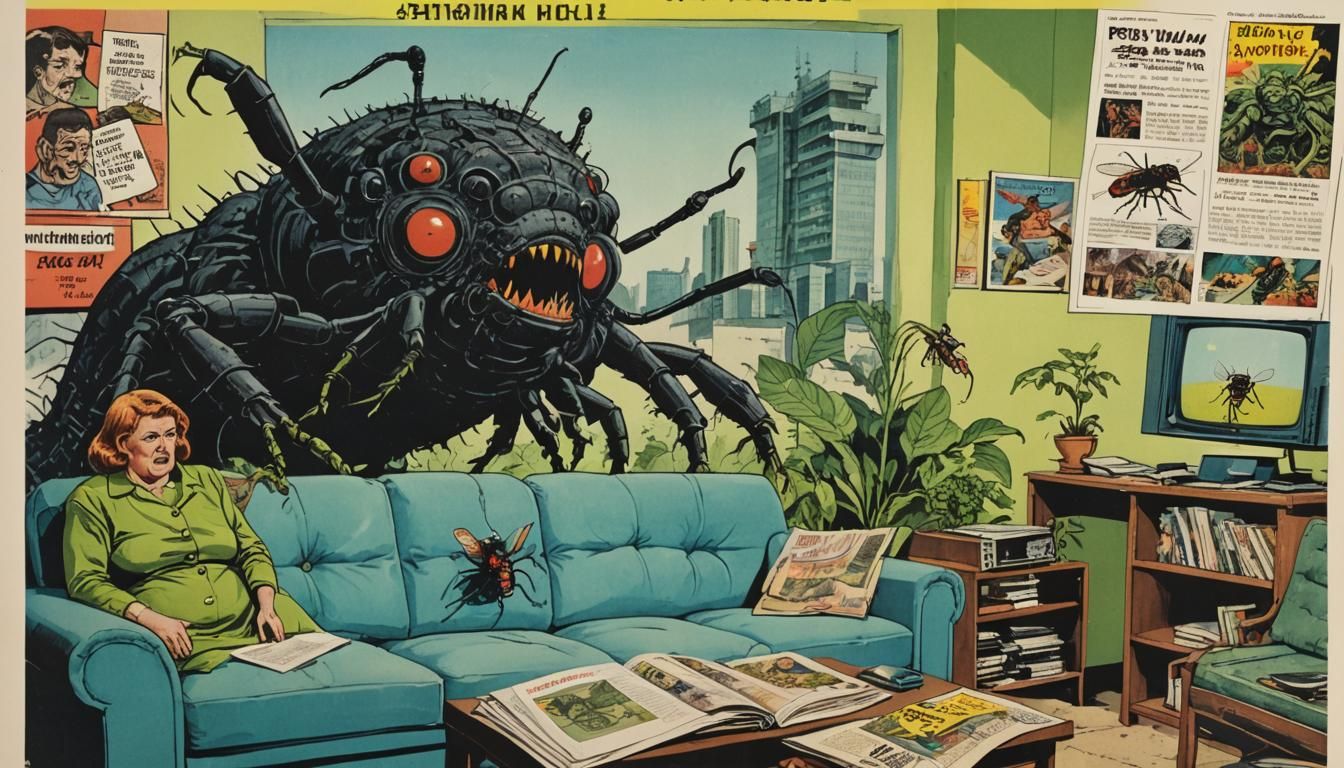 Chernobyl Comic Book Scene in Polish Style