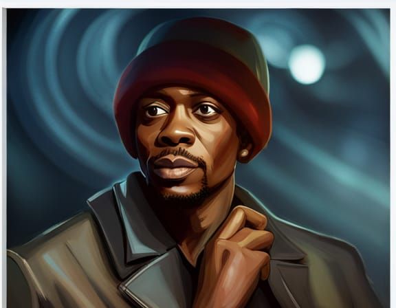 Dave Chapelle Meme in Professional Photography Style