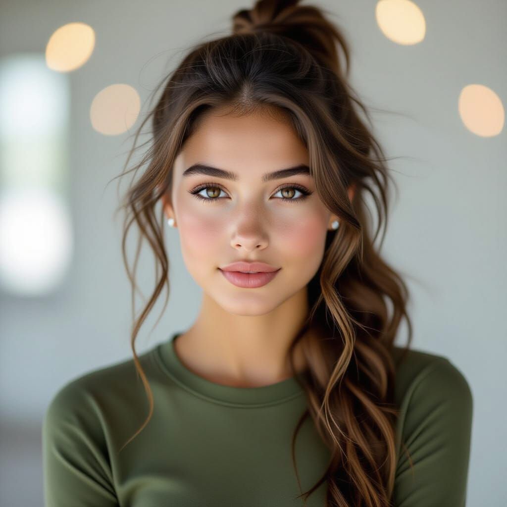 Teenage Girl Portrait in Hyperrealistic Cinematic Style