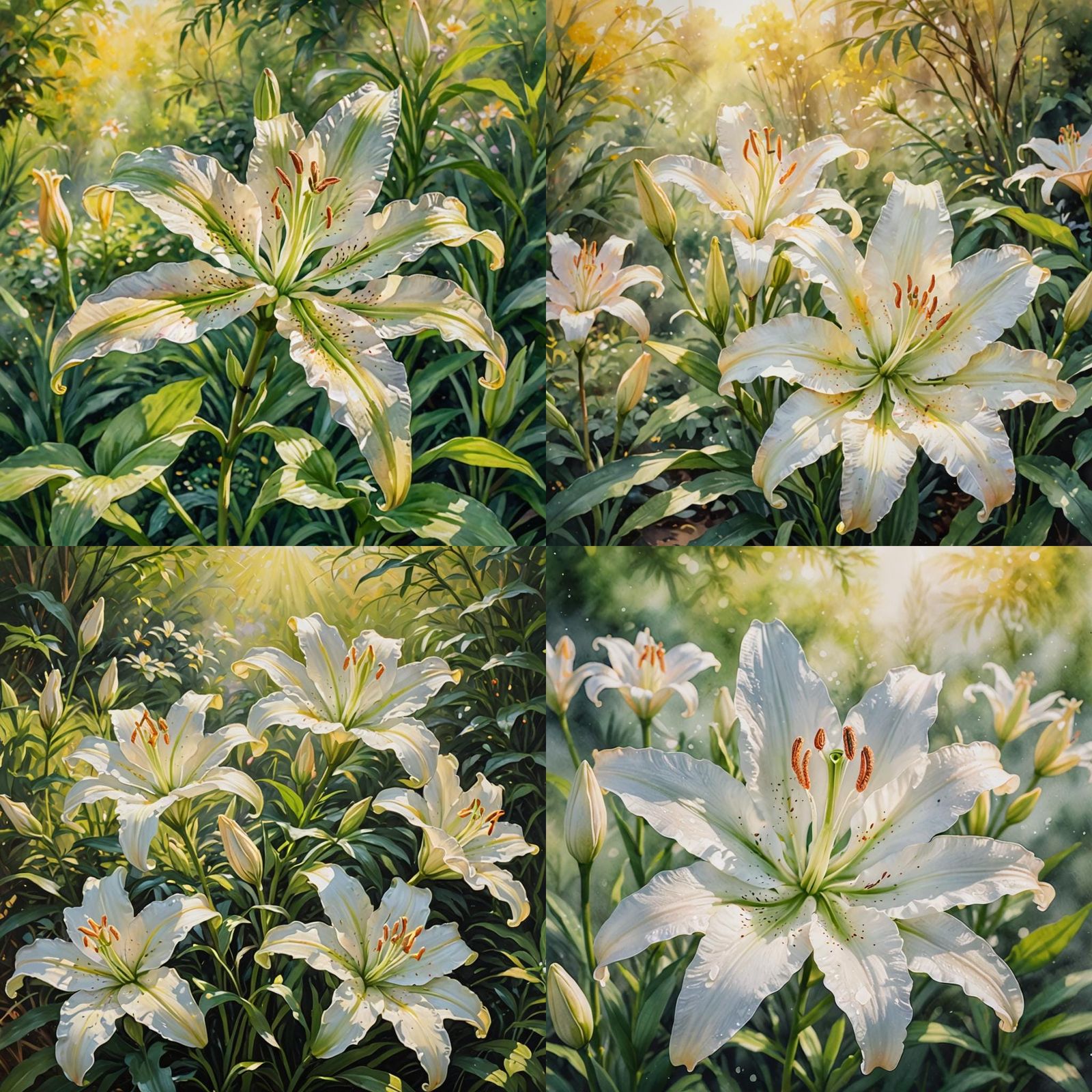 Elegant Lily Flower Close-Up