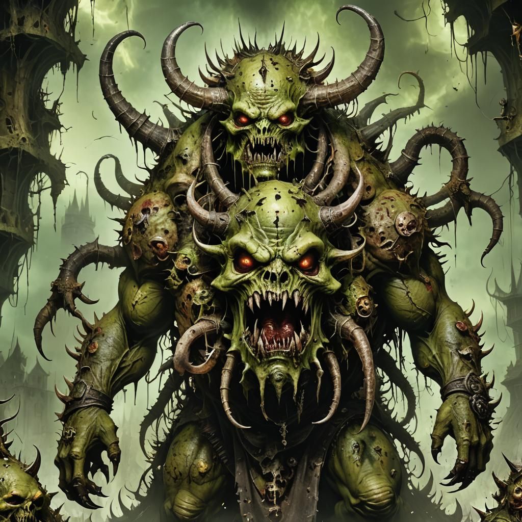 Nurgling Abomination Unveiled in Grotesque Beauty