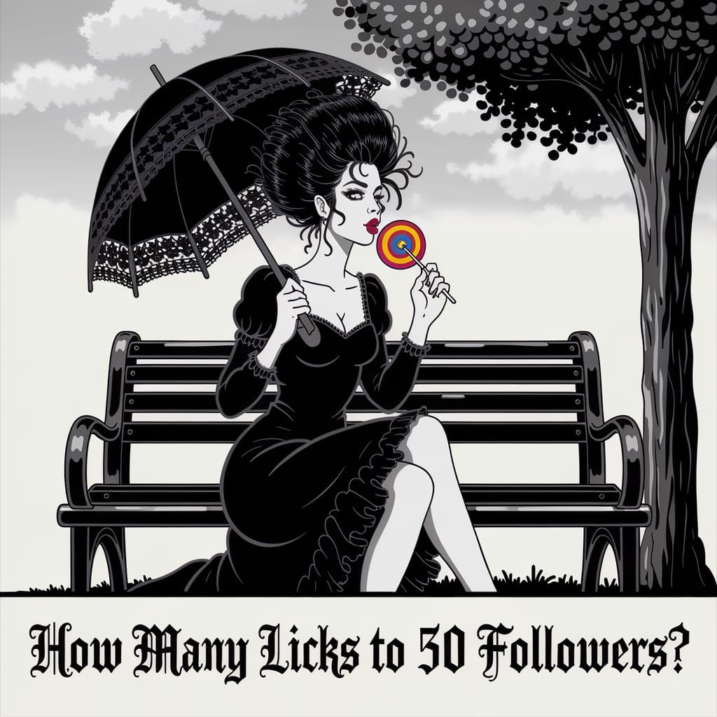 Gothic Woman with Doberman: Pen and Ink Drawing