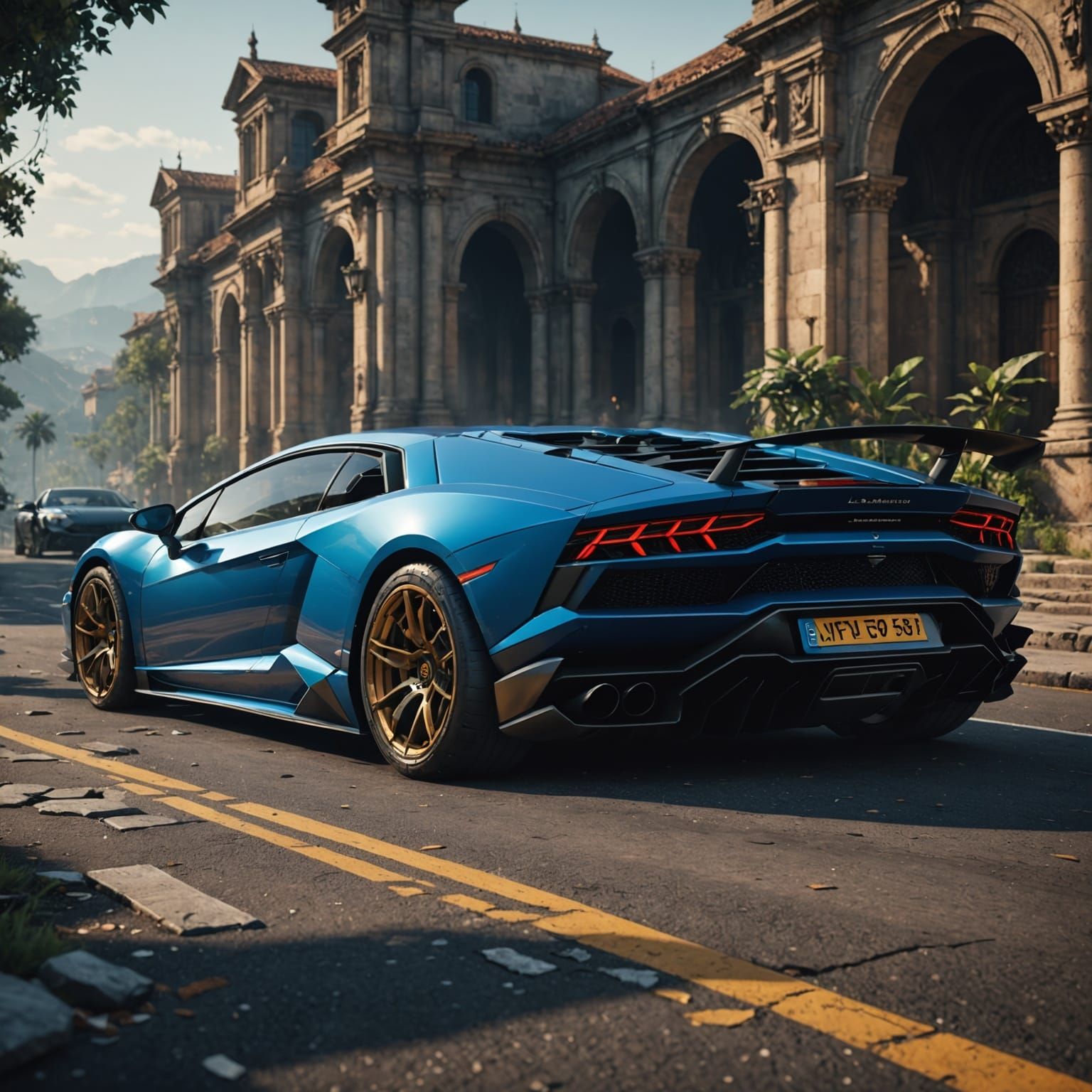 Luxury Car Revealed in Fantastical Landscape