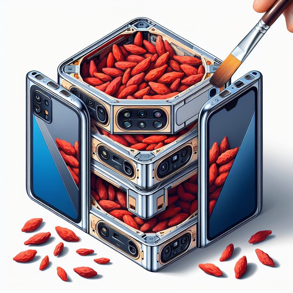 Cubist Smartphones Form Goji Berry Packaging
