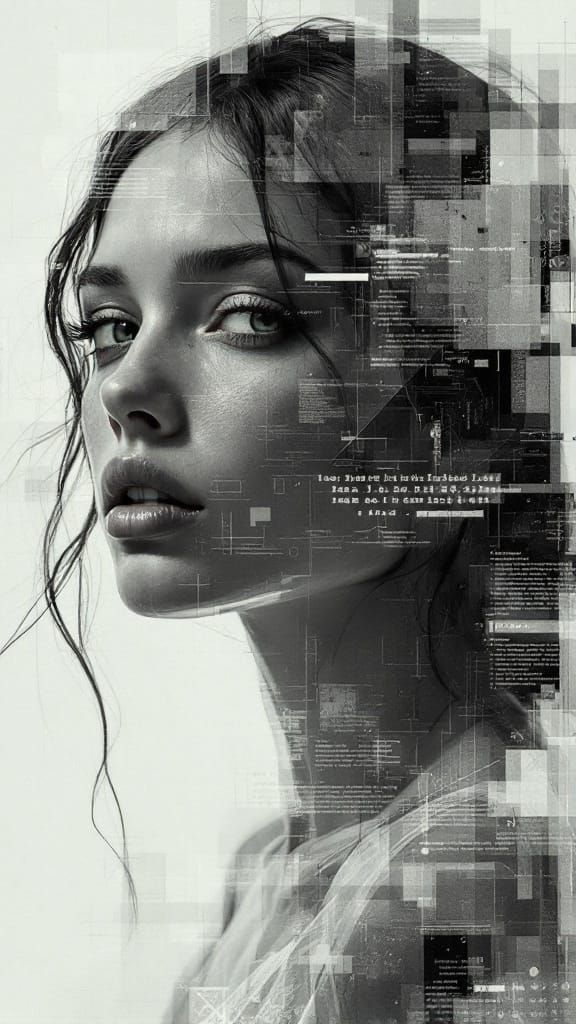 Renaissance Goddess Exposed by Digital Decay