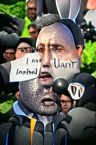 Surreal Politician Telling the Truth