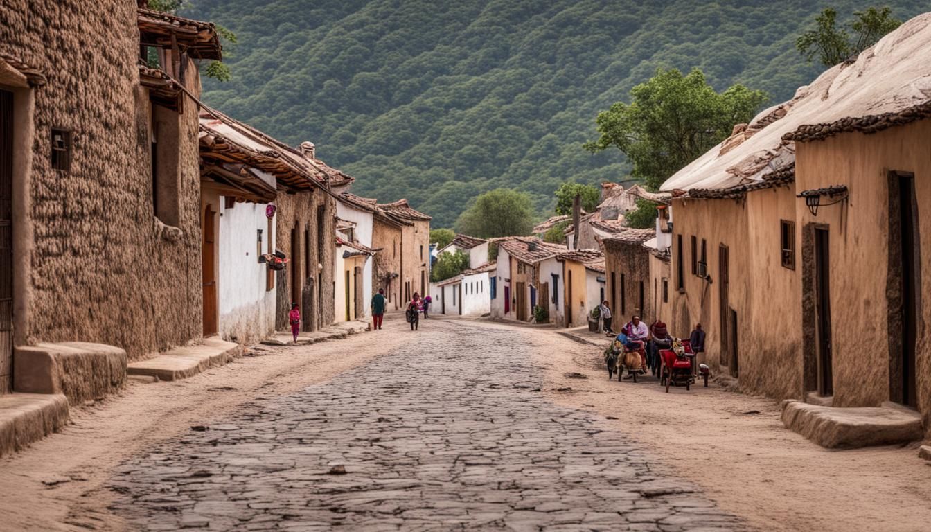 Mexico Village Street: A Professional Photo