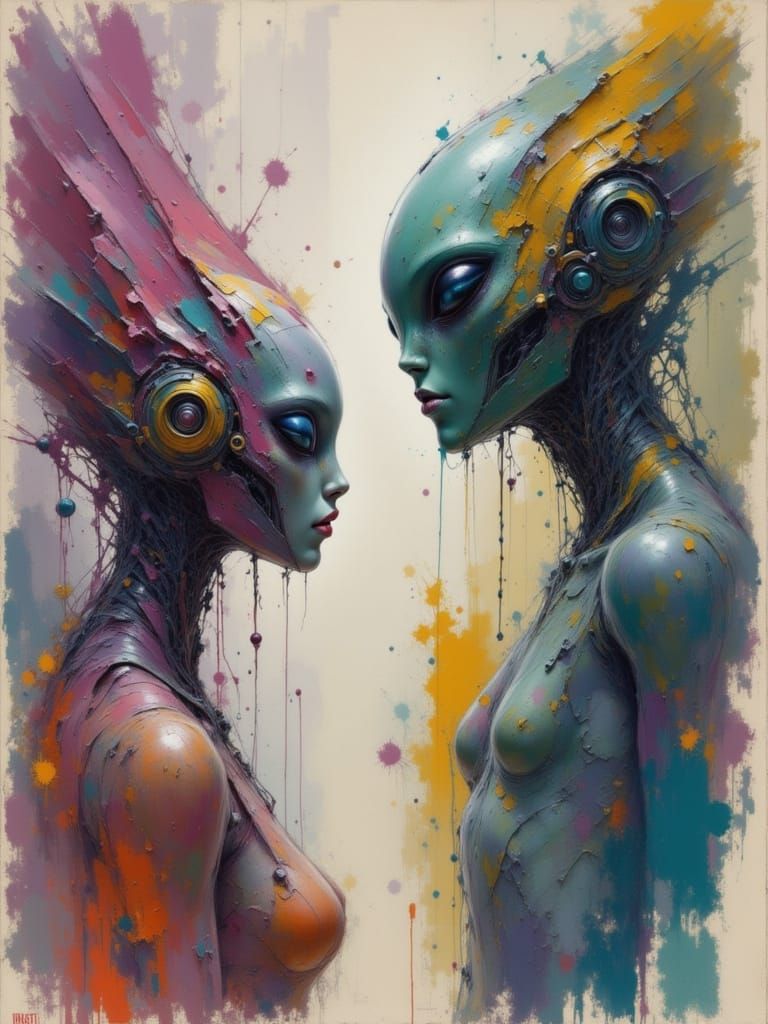 Aliens Recognize Humanity in Striking Concept Art