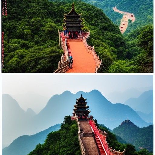 Leshan Giant Buddha and Mount Emei Scenic View