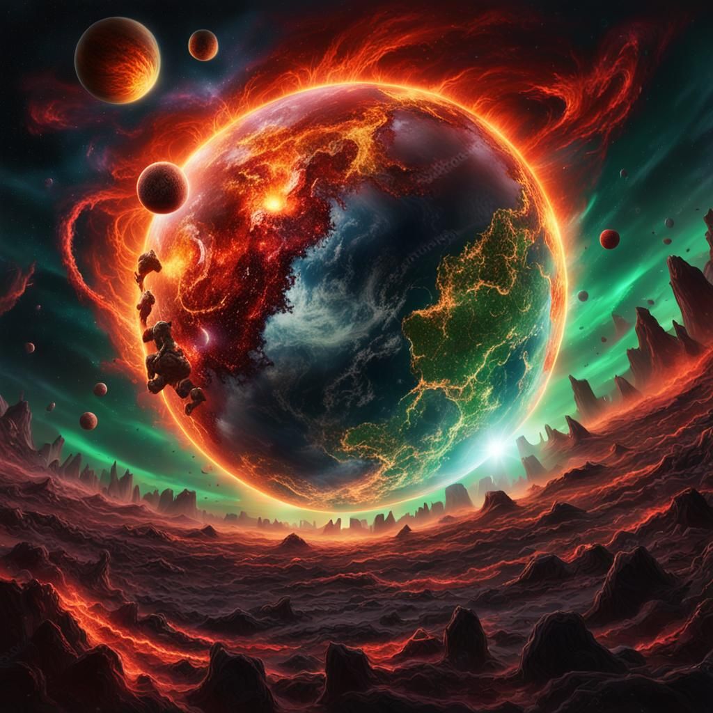 Apocalyptic Daemonic Incursion Engulfs Earth in Cosmic Illus...