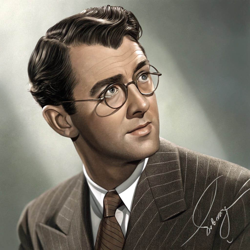 Classic Portrait of Jimmy Stewart