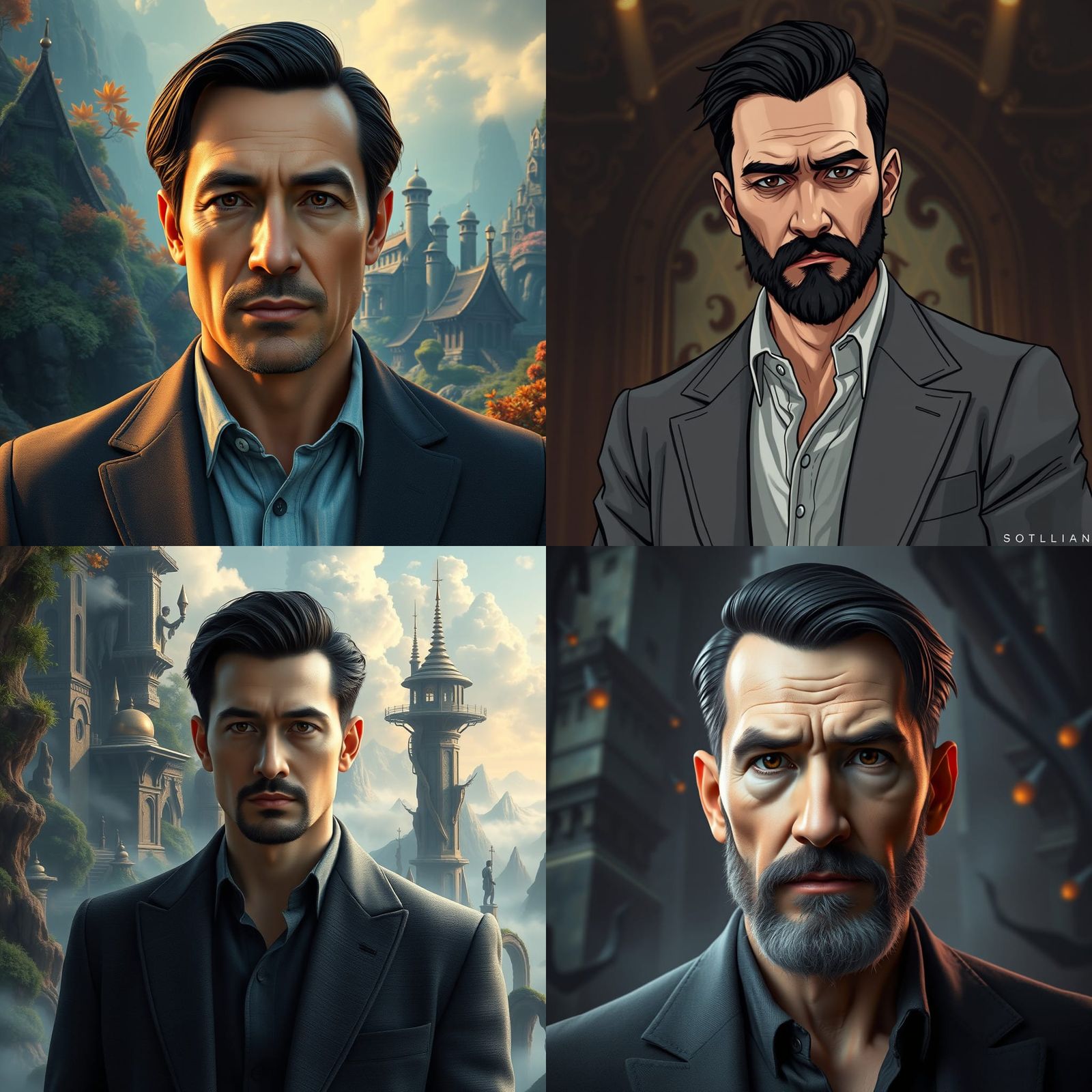 Detailed Portrait of a Mature Man in Unreal Engine 5