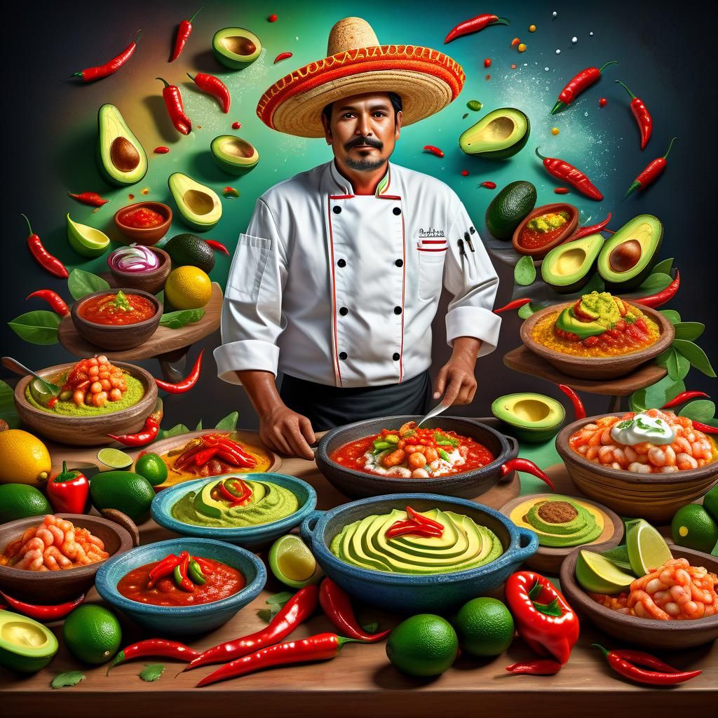 Mexican Chef Presents Exquisite Cuisine in Hyperrealistic St...