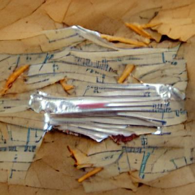 Crumpled Pack of Virginia Slims Cigarettes