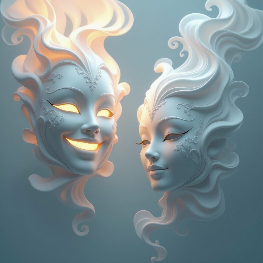 Ethereal Masks of Light and Smoke
