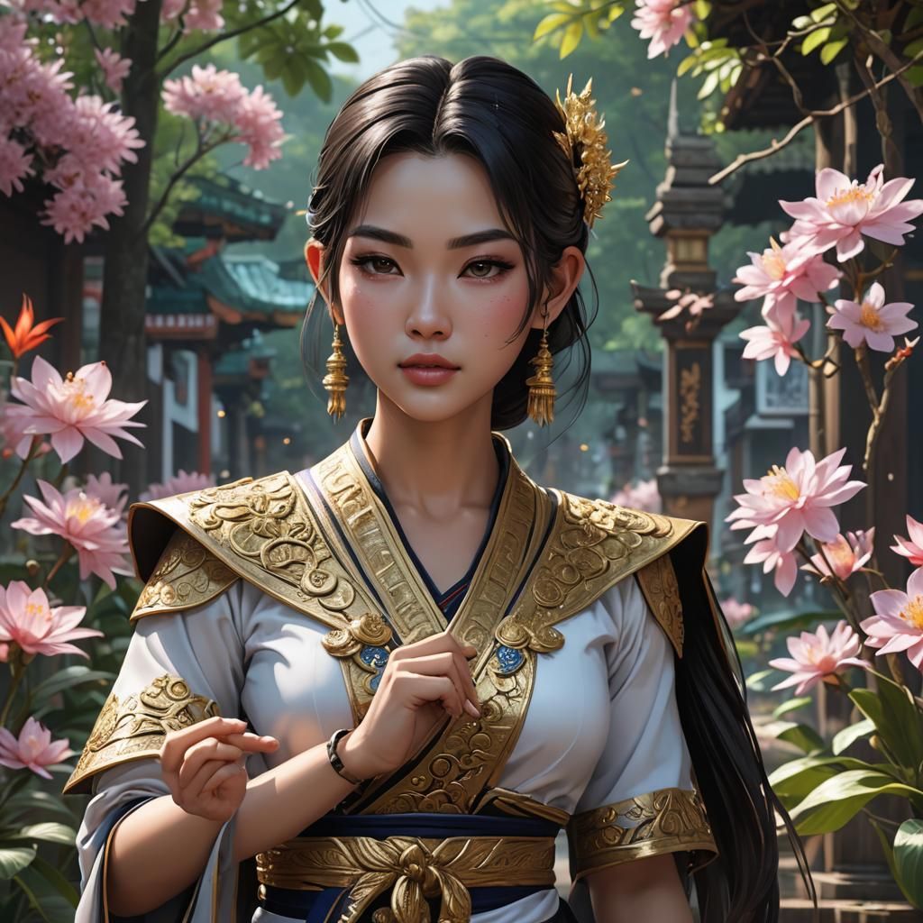 Anime Style Thailand Girl in 3D