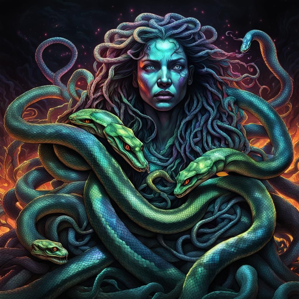 Medusa in a Pile of Snakes: Graffiti Art
