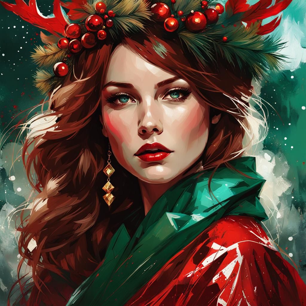 Belle ready for Christmas