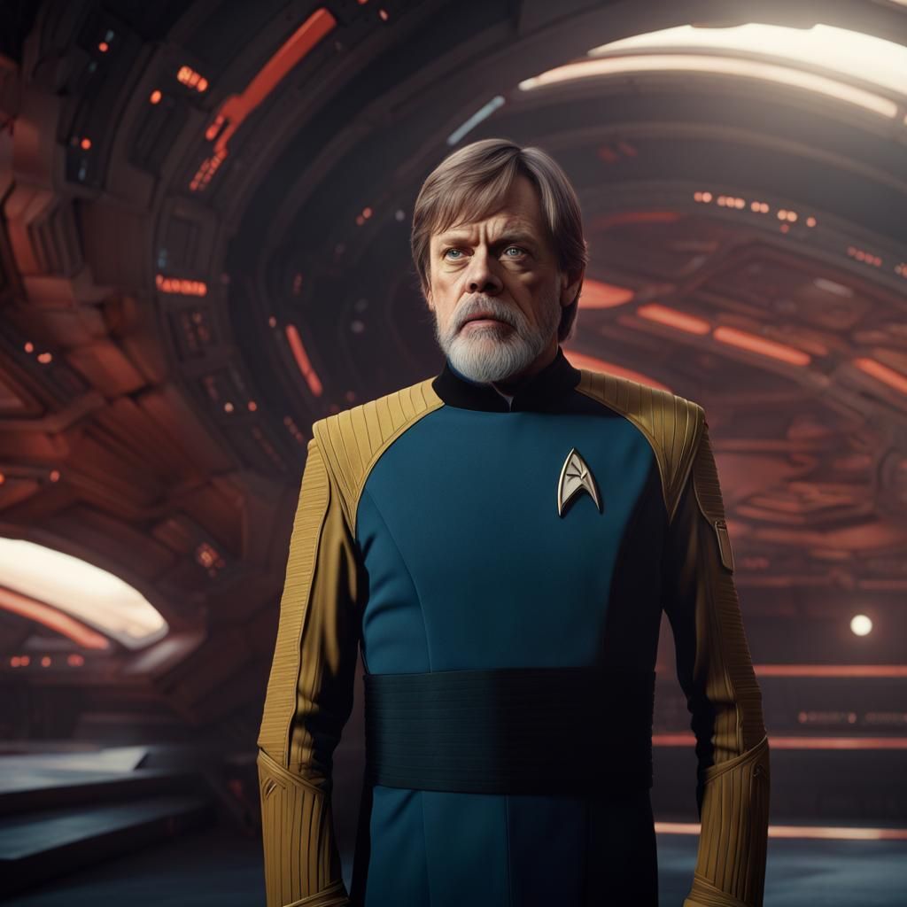 Mark Hamill as Starfleet Officer: Detailed Matte Painting
