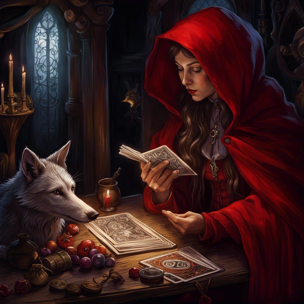 Red Riding Hood's Tarot Reading: Burtonesque Fairy Tale