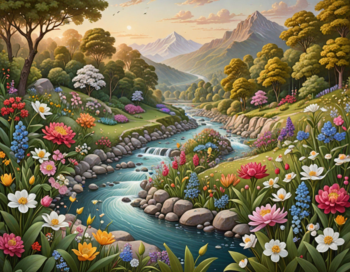 Diamonds Illuminating a Magical Realm