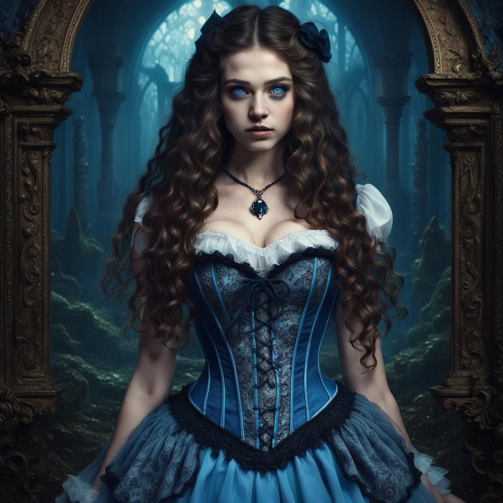 Gothic Alice in Wonderland with Haunted Look