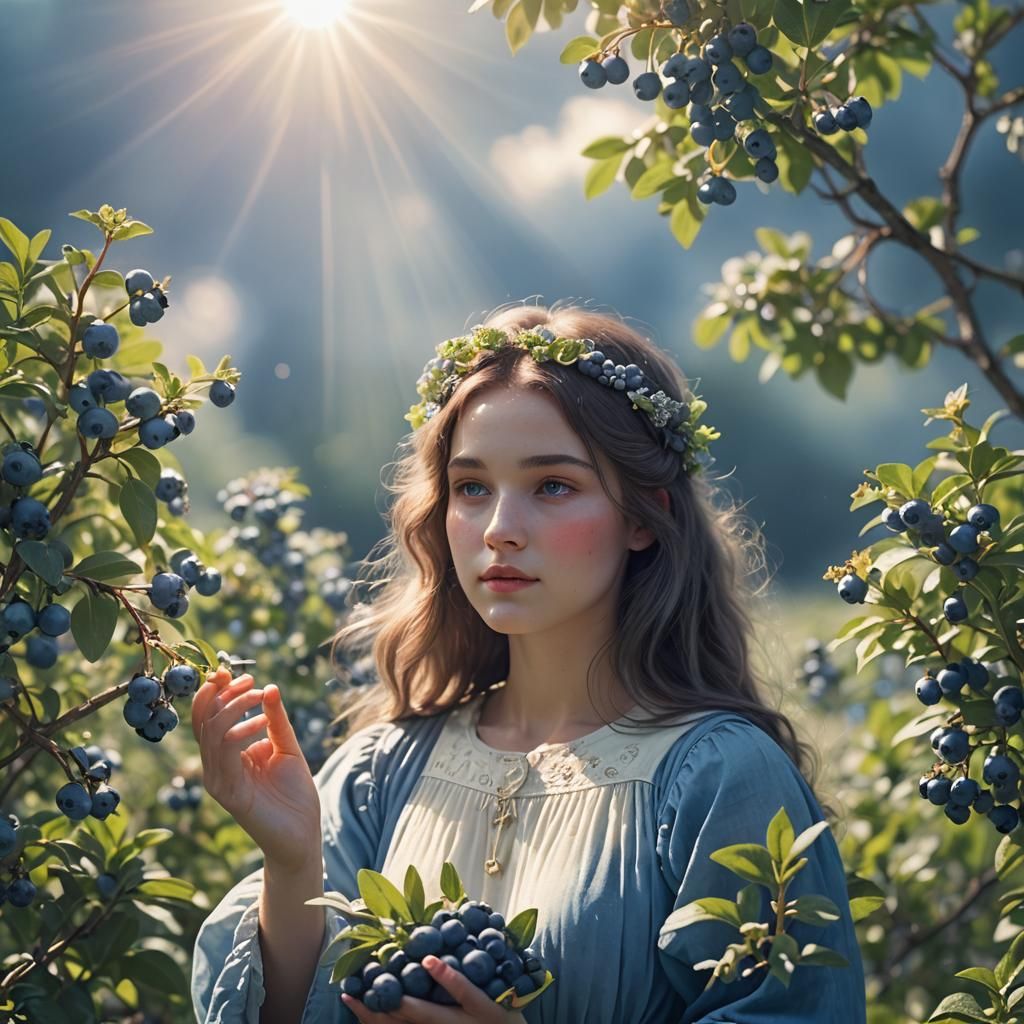 Radiant Girl in Divine Sunshine