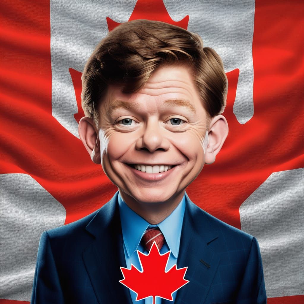 Alfred E. Neuman in Red Maple Leaf Regalia