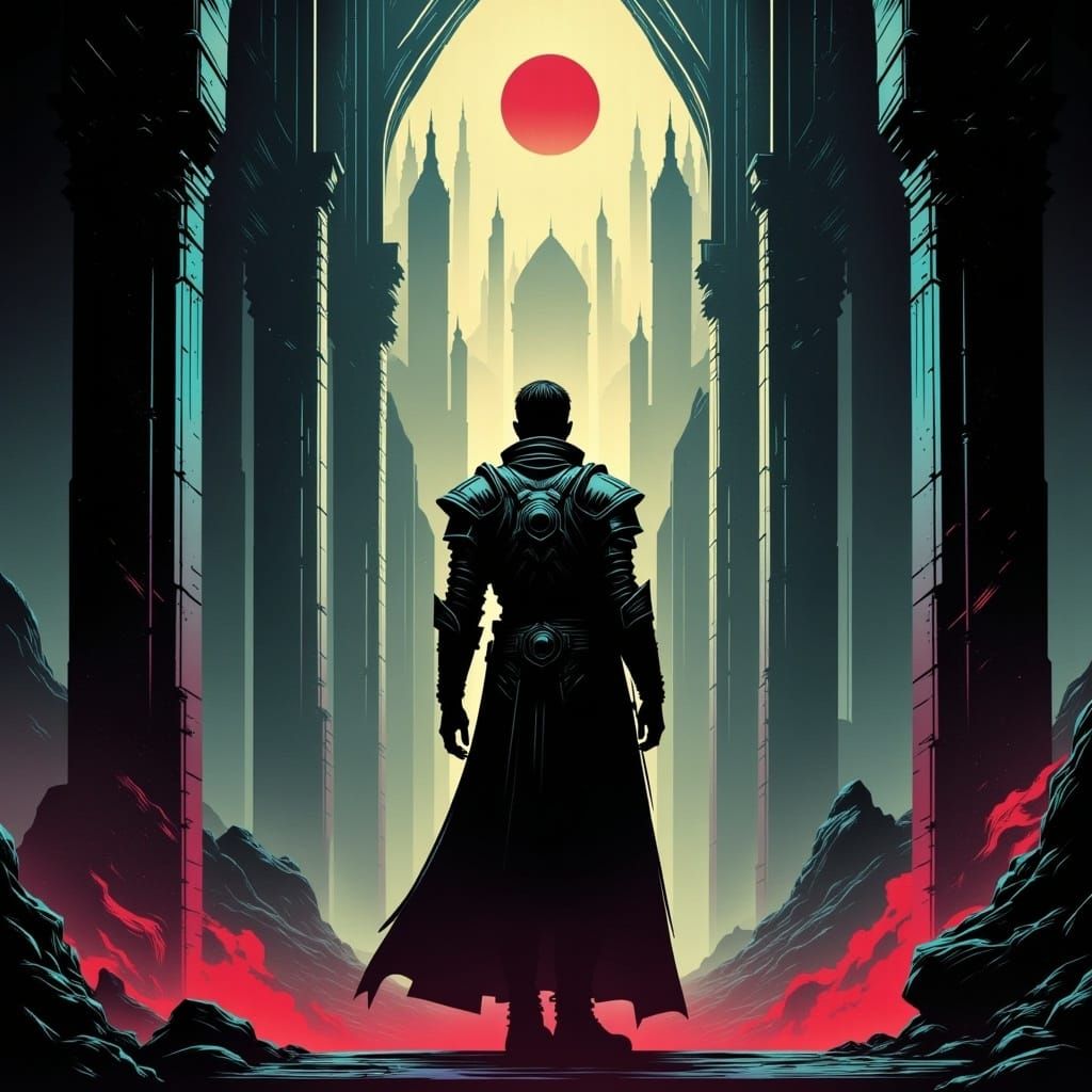 Knight in Holy Sanctuary, Glitchcore Style