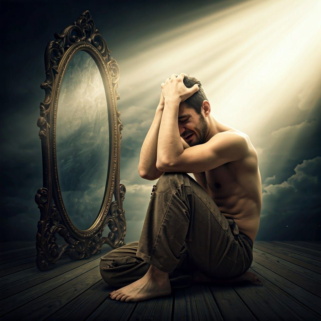 Tormented Soul in Mystic Reflection