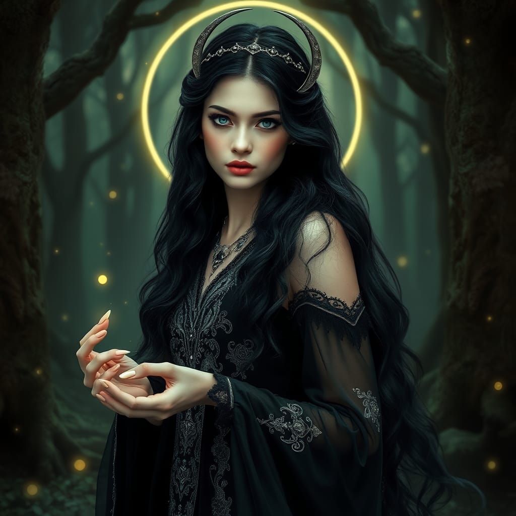Portrait of a Beautiful Witch