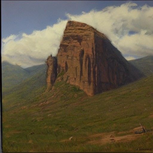 Dramatic Edge Oil Painting by James Gurney