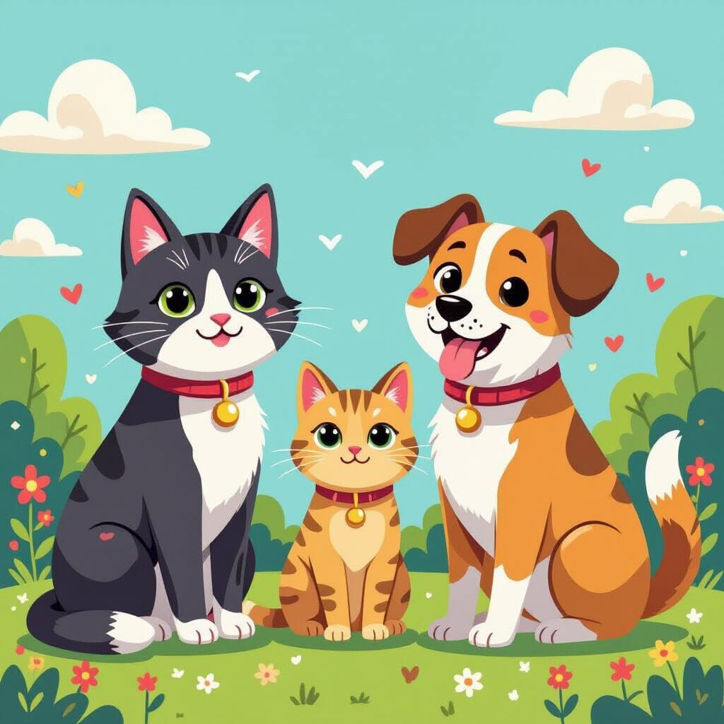 Countries as Cats and Dogs: Quirky Anthropomorphic Illustrat...