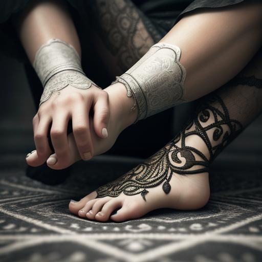 Hyperrealistic Feet Licking Close-Up in High Resolution