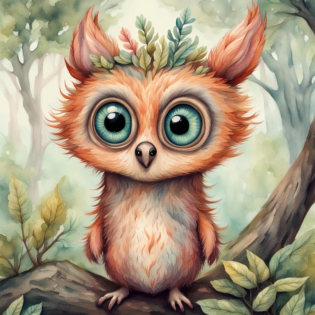 Fantastical Whimsical Adorably Quirky Tree Critter :: Quirky...
